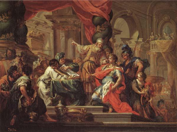 Sebastiano Conca Alexander the Great in the Temple at Jerusalem France oil painting art